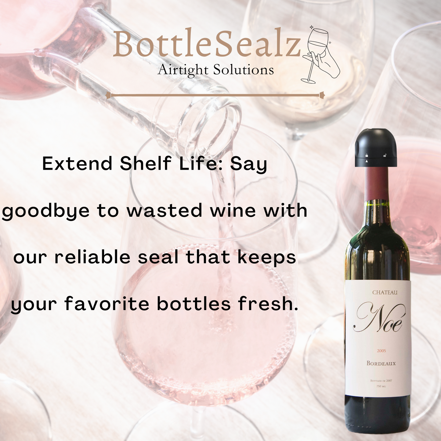 BottleSealz - 2x Bottle Stopper